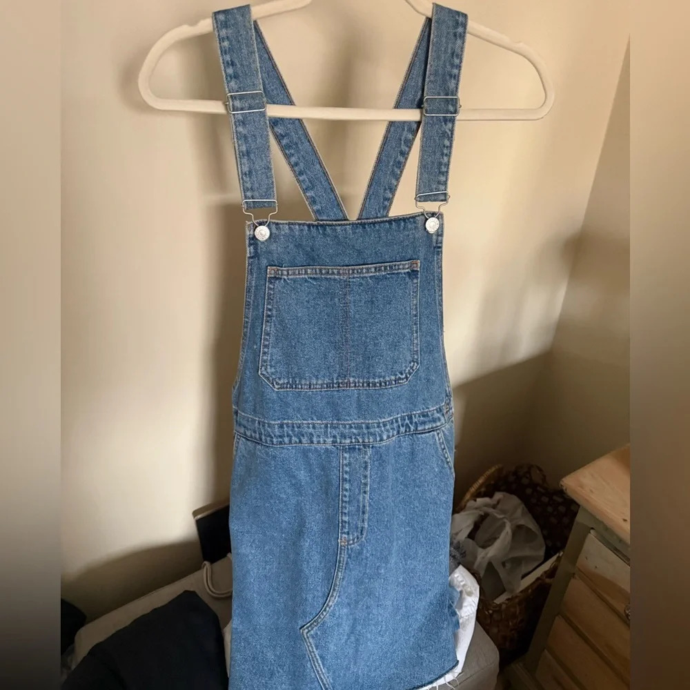 Topshop Blue Denim Dress